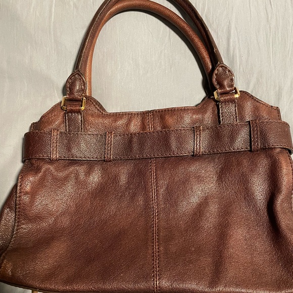 Burberry Brown Leather Shoulder Bag